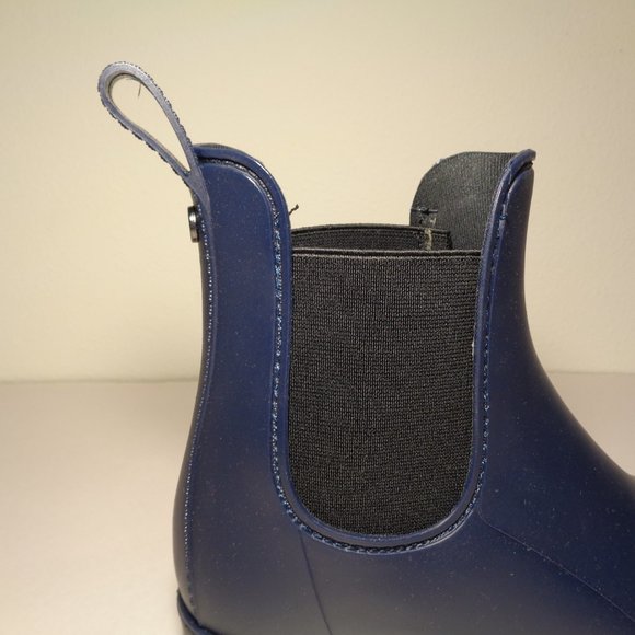 Sam Edelman Tinsley Rubber Rain Boots - Macy Sam Edelman Size 10 M TINSLEY Blue New Rain Boots